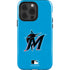 MLB Miami Marlins Solid Distressed iPhone 15 Pro Impact Case
