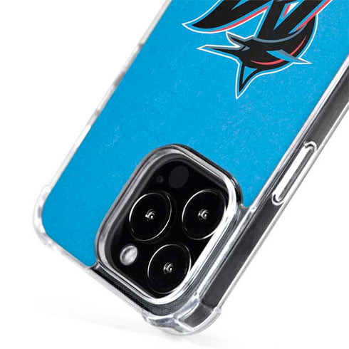 MLB Miami Marlins Solid Distressed iPhone 15 Pro MagSafe Case
