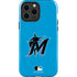 MLB Miami Marlins Solid Distressed iPhone 15 Pro Max Impact Case