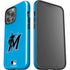 MLB Miami Marlins Solid Distressed iPhone 15 Pro Max Impact Case