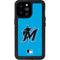 MLB Miami Marlins Solid Distressed iPhone 14 Pro Max Waterproof Case