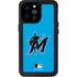 MLB Miami Marlins Solid Distressed iPhone 14 Pro Max Waterproof Case