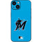 MLB Miami Marlins Solid Distressed iPhone 14 Skin