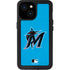 MLB Miami Marlins Solid Distressed iPhone 15 Waterproof Case