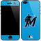 MLB Miami Marlins Solid Distressed iPhone 5/5s/5SE Skin