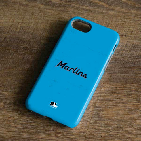 MLB Miami Marlins Solid Distressed iPhone 7 Pro Case