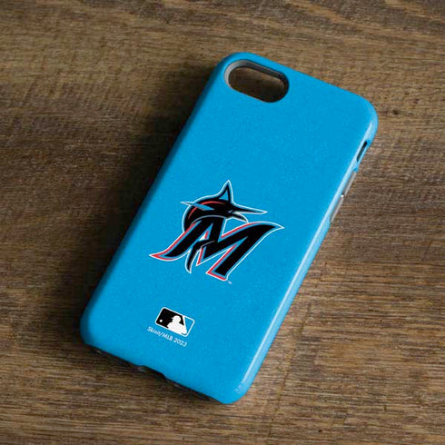 MLB Miami Marlins Solid Distressed iPhone 8 Pro Case
