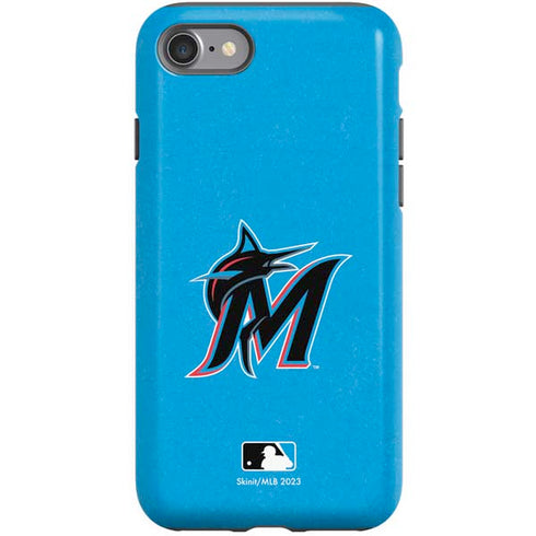 MLB Miami Marlins Solid Distressed iPhone SE (2nd & 3rd Gen) Pro Case