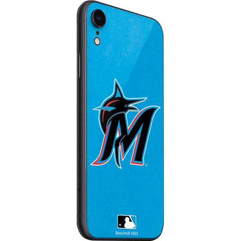MLB Miami Marlins Solid Distressed iPhone SE (2nd & 3rd Gen) Skin