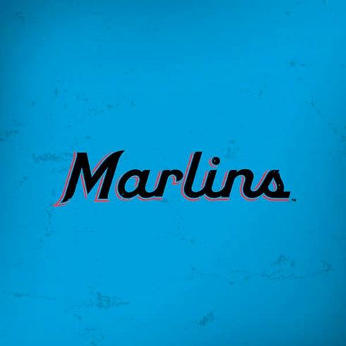 MLB Miami Marlins Solid Distressed iPhone X Skin