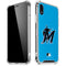 MLB Miami Marlins Solid Distressed iPhone XR Clear Case