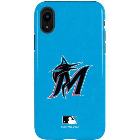 MLB Miami Marlins Solid Distressed iPhone XR Pro Case