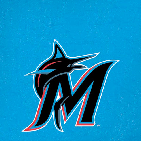MLB Miami Marlins Solid Distressed iPhone XR Skin
