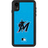 MLB Miami Marlins Solid Distressed iPhone XR Waterproof Case