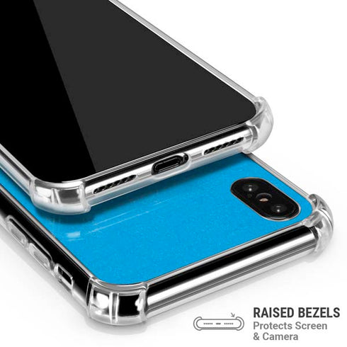 MLB Miami Marlins Solid Distressed iPhone XS Max Clear Case