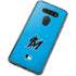 MLB Miami Marlins Solid Distressed LG K51/Q51 Clear Case