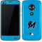 MLB Miami Marlins Solid Distressed Moto E5 Play Skin