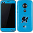 MLB Miami Marlins Solid Distressed Moto E5 Play Skin
