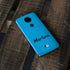 MLB Miami Marlins Solid Distressed Moto E5 Plus Skin