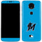MLB Miami Marlins Solid Distressed Moto E5 Plus Skin