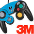 MLB Miami Marlins Solid Distressed Nintendo GameCube Controller Skin