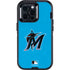 MLB Miami Marlins Solid Distressed Otterbox Defender iPhone Skin