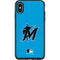 MLB Miami Marlins Solid Distressed Otterbox Symmetry iPhone Skin
