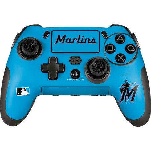 MLB Miami Marlins Solid Distressed PlayStation Scuf Vantage 2 Controller Skin