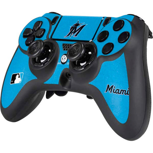 MLB Miami Marlins Solid Distressed PS4/PC SCUF Impact Controller Skin