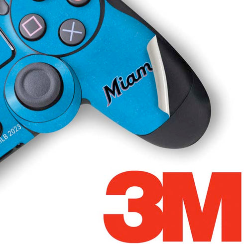 MLB Miami Marlins Solid Distressed PS4 Pro/Slim Controller Skin