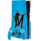 MLB Miami Marlins Solid Distressed PS5 Slim Disk Bundle Skin
