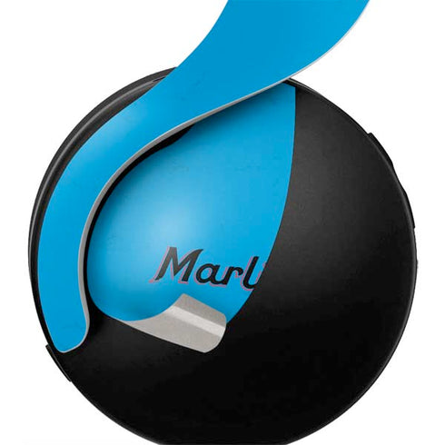 MLB Miami Marlins Solid Distressed PULSE 3D Wireless Headset for PS5 Skin