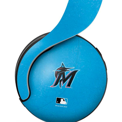 MLB Miami Marlins Solid Distressed PULSE 3D Wireless Headset for PS5 Skin