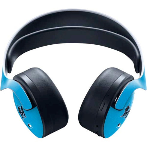 MLB Miami Marlins Solid Distressed PULSE 3D Wireless Headset for PS5 Skin