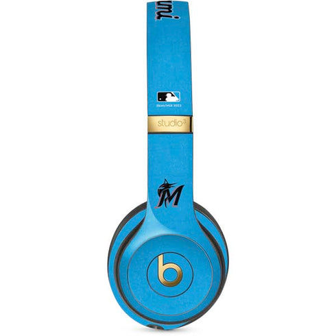 MLB Miami Marlins Solid Distressed Studio Wireless 3 Skin