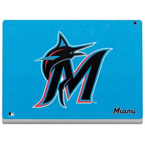 MLB Miami Marlins Solid Distressed Surface Book 2 15in Skin