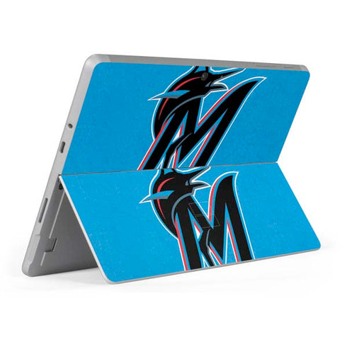MLB Miami Marlins Solid Distressed Surface Go Skin