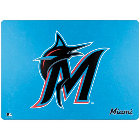 MLB Miami Marlins Solid Distressed Surface Laptop 4 15in Skin