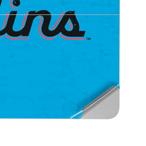 MLB Miami Marlins Solid Distressed Surface Laptop Studio Skin