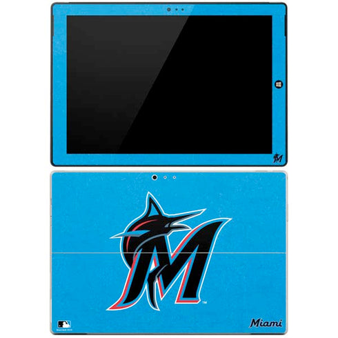 MLB Miami Marlins Solid Distressed Surface Pro 3 Skin
