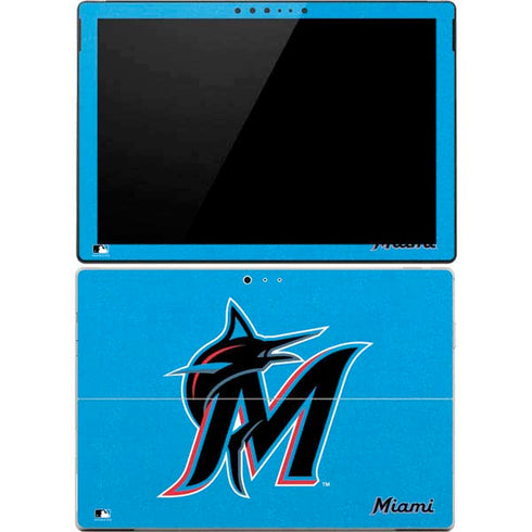 MLB Miami Marlins Solid Distressed Surface Pro 4 Skin