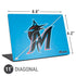 MLB Miami Marlins Solid Distressed Universal Laptop 11in (8.8 x 6.2in) Skin