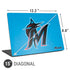 MLB Miami Marlins Solid Distressed Universal Laptop 15in (12.2 x 8.8in) Skin