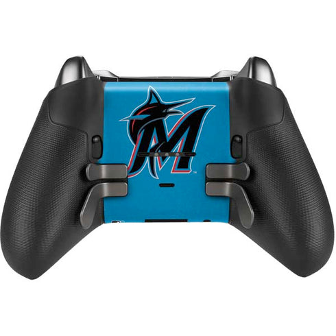 MLB Miami Marlins Solid Distressed Xbox Elite Wireless Controller Series 2 Skin