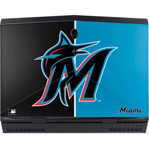 MLB Miami Marlins Split Dell Alienware Skin