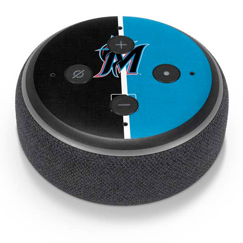 MLB Miami Marlins Split Amazon Echo Dot Skin