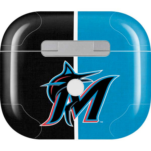 MLB Miami Marlins Split Apple AirPods (3rd Gen 2021) Skin