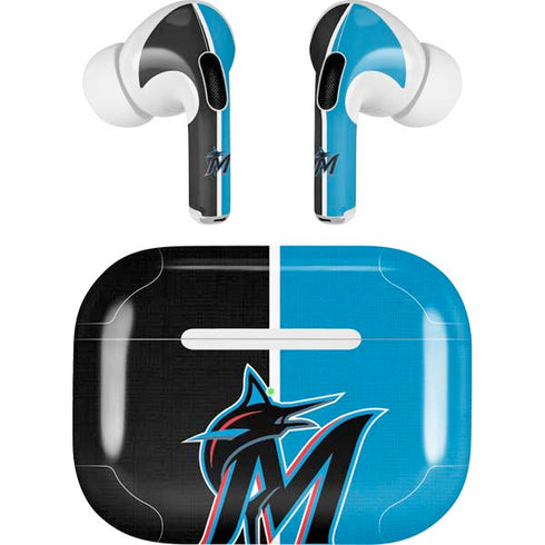 MLB Miami Marlins Split Apple AirPods Pro Skin