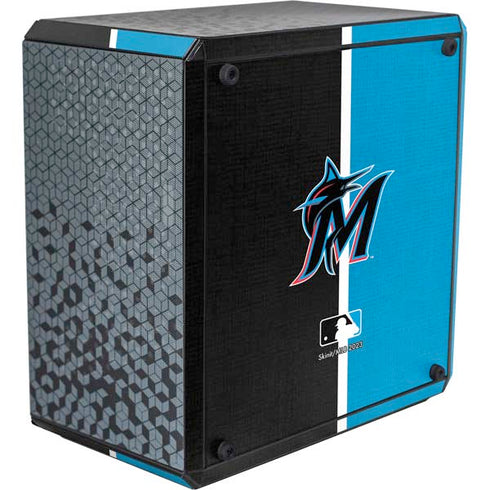 MLB Miami Marlins Split Cooler Master MasterBox Q300L Mini Tower Skin