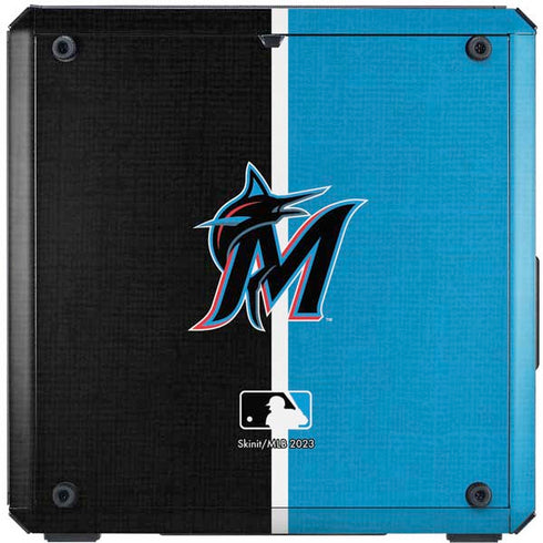 MLB Miami Marlins Split Cooler Master MasterBox Q300L Mini Tower Skin
